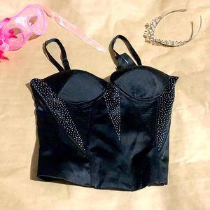 Arden B black corset small